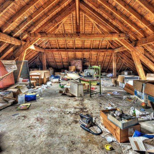 cleaning that attic